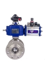 NPS 3" Pharmacy Industry Flanged Pneumatic Operated Ball Valve